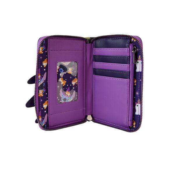 Loungefly Disney Stitch Spooky Stories Halloween Glow Backpack & Wallet Set New - Picture 12 of 16